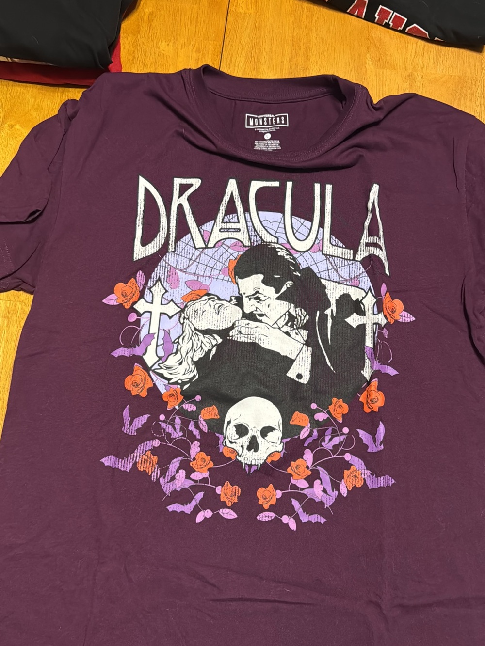 Dracula Graphic Tee in Deep Plum